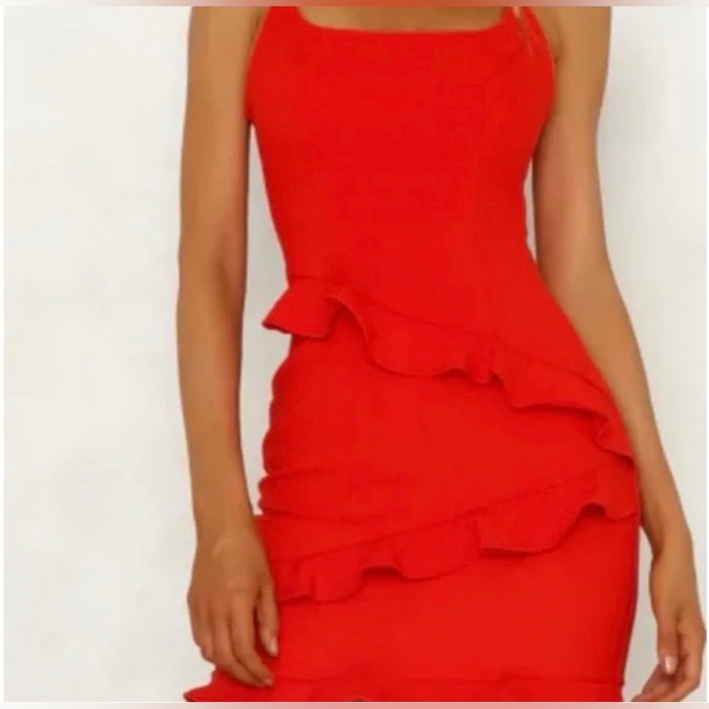 Hello Molly Ruffle Mini Dress